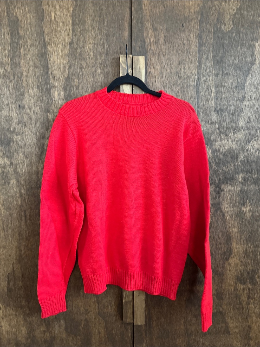 Bright Red Crewneck Sweater